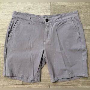 Men's Mugsy Jeans ASHLANDS Lavender K6SNLV Chino Shorts Waist Size 36 Inseam 9"